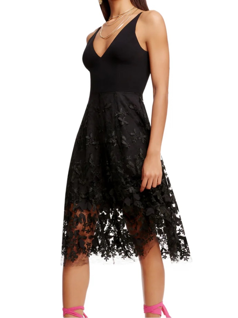 NWT DRESS THE POPULATION Darleen Dress in black Size XXL